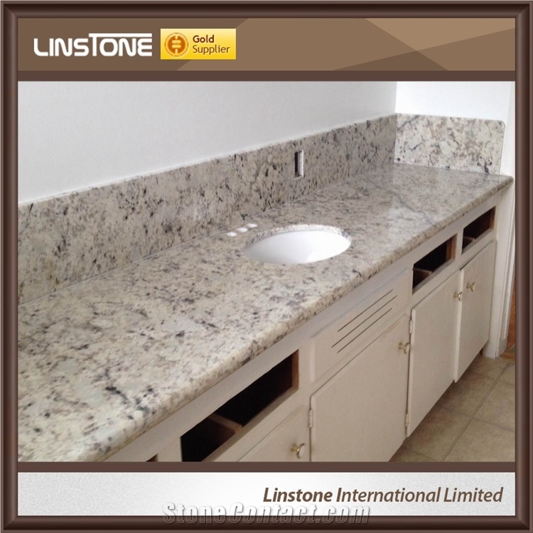 Cheap Polished Suface India White Galaxy White Granite Vanity Top Price