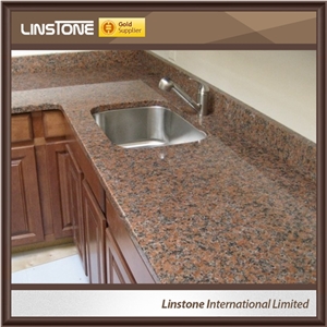 Cheap Price Prefab Carmen Red Granite Countertop Kitchen Top