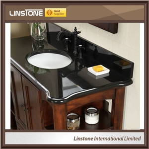 Cheap Price Shanxi Black Granite Countertop Bathroom Vanity Top