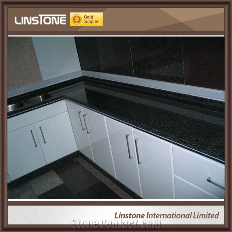 Cheap Price Shanxi Black Granite Countertop Bathroom Vanity Top