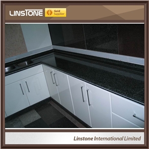 Cheap Price Shanxi Black Granite Countertop Bathroom Vanity Top