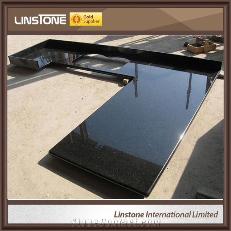 Cheap Price Shanxi Black Granite Countertop Bathroom Vanity Top