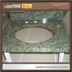 Chearp Price Beautiful China Green Granite Bathroom Sink and Basin