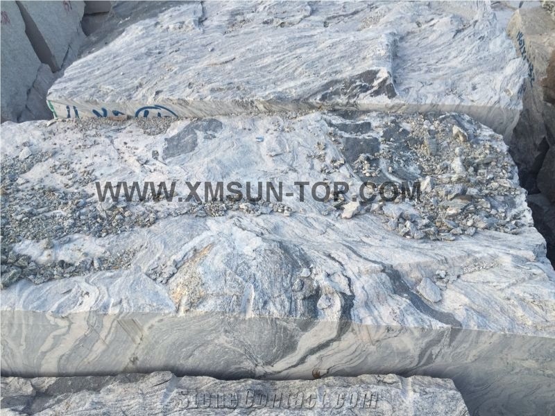 New China Juparana Block/Multicolour Grain/G621/China Juparana Grey Granite Block/China Sand Wave Granite,Quarry Owner