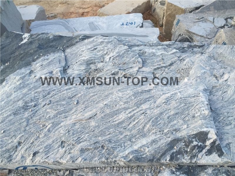 New China Juparana Block/Multicolour Grain/G621/China Juparana Grey Granite Block/China Sand Wave Granite,Quarry Owner
