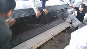 Black Galaxy Kitchen Countertop, Natural Granite Worktops, Polished Granite Countertop, Kitchen Countertop, Xiamen Winggreen Manufacture