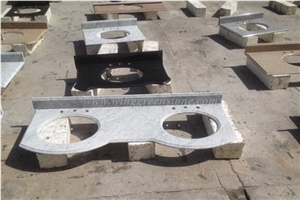 Carrara White Marble Bathroom Countertop, Natural Marble Countertop, White Marble Countertop, Vanity Top, Xiamen Winggreen Manufacture