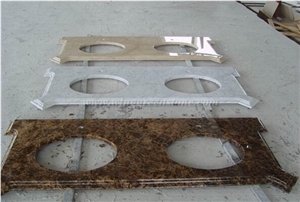 Carrara White Marble Bathroom Countertop, Natural Marble Countertop, White Marble Countertop, Vanity Top, Xiamen Winggreen Manufacture