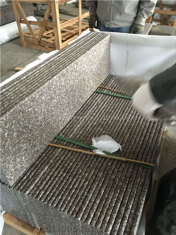 China Cheap Granite Stair, G664 Granite Stair Treads and Riser, Bainbrook Brown Granite Staircase, Winggreen Stone