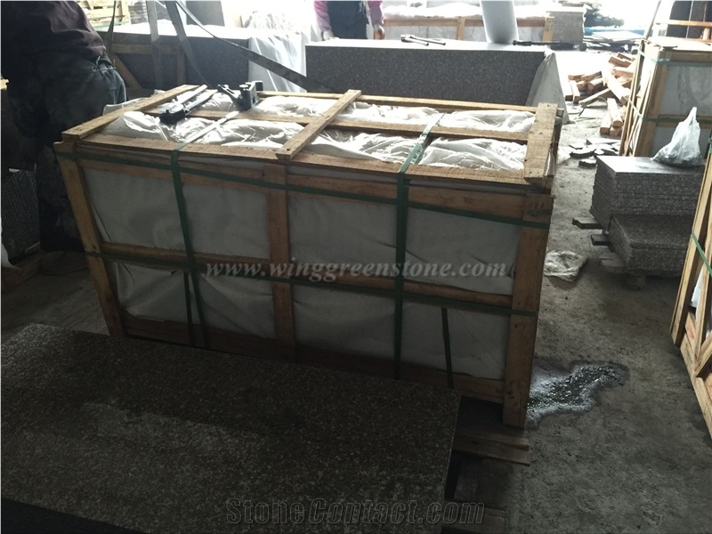 China Cheap Granite Stair, G664 Granite Stair Treads and Riser, Bainbrook Brown Granite Staircase, Winggreen Stone