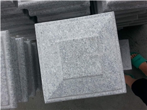 China Light Grey Granite Caps, Granite Pillar Caps With/Without Bottom Hole, Winggreen Stone China Light Grey Granite Caps, Granite Pillar Caps With/Without Bottom Hole, Winggreen Stone