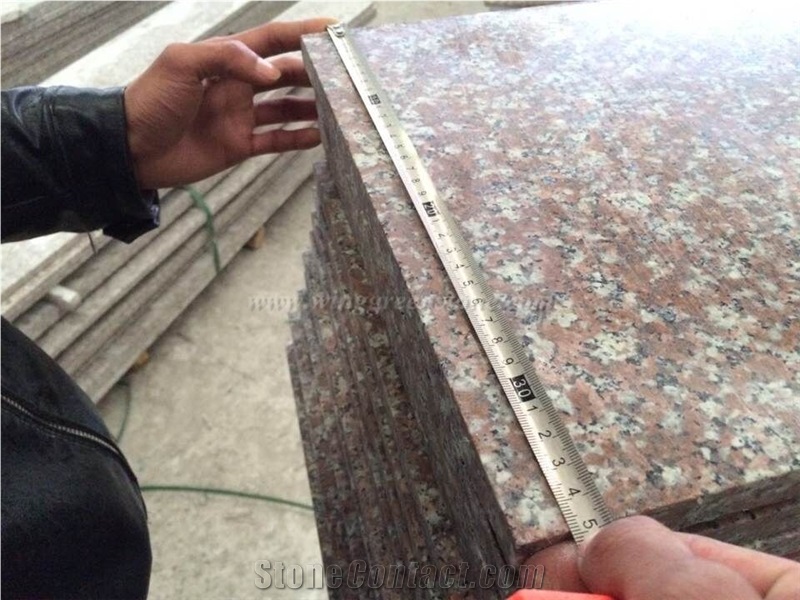China Peach Red Granite Steps, G687 Stair Treads