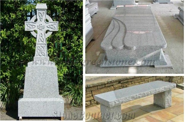G603 Granite Tombstone and Monument in Western Style