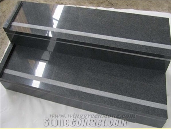 G654 Granite,Dark Barry Grey,Dark Grey,Flake Grey,Black Impala China,Nero Impala China,New Impala,New Jasberg,Padang Dark Granite Stairs and Steps