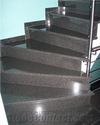 G654 Granite,Dark Barry Grey,Dark Grey,Flake Grey,Black Impala China,Nero Impala China,New Impala,New Jasberg,Padang Dark Granite Stairs and Steps