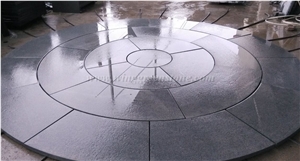 G654 Paver Pattern, G654 Paving Stone, Sesame Black Paver, Padang Black Granite Paver, China Dark Grey Flamed Paver, Dark Grey Paving Stone, Xiamen Winggreen Stone