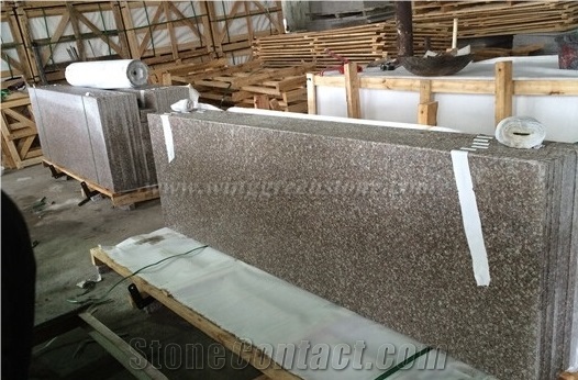G664 Granite Countertop, Pink Polished Granite Countertop, Pink Granite Countertop, Natural Granite Countertop, Polished Granite Countertop, Kitchen Countertop, Xiamen Winggreen Manufacture