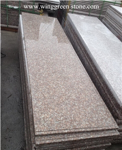 G687 Peach Red Granite Stone Polished Indoor Stair Step and Riser