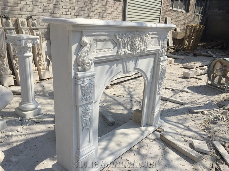 Multicolor Decorating Fireplace,Popular Design Idea,Fireplace Surrounding,Sculptured Fireplace,Made in China