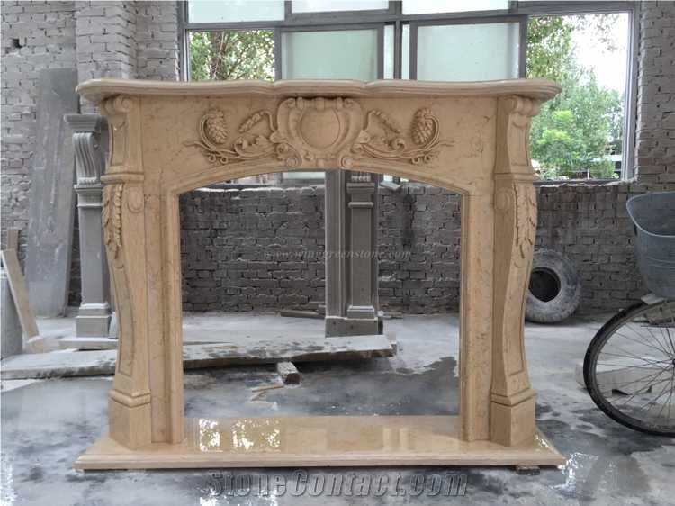 Multicolor Decorating Fireplace,Popular Design Idea,Fireplace Surrounding,Sculptured Fireplace,Made in China