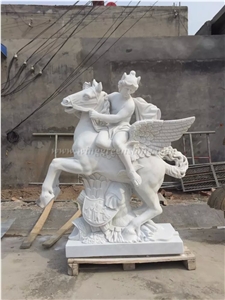 Stone Carving, Animal Stone Sculptures, Handcarved Stone Sculptures,Landscape Animal Sculptures, Winggreen Stone
