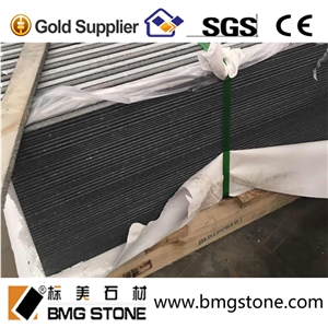 G684 Black Basalt Grooved Tile for Pool Pavers