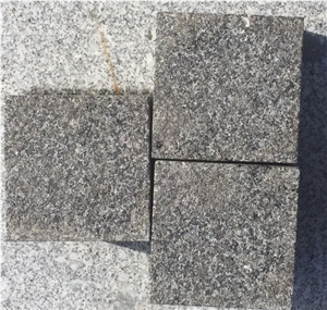 Flamed Black Granite Paving Tiles