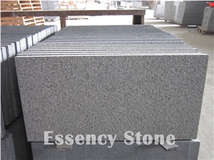 Bush Hammered Sesame Black Granite G654 Padang Dark Grey Granite Tile Bush Hammered Sesame Black Granite G654 Padang Dark Grey Granite Tile