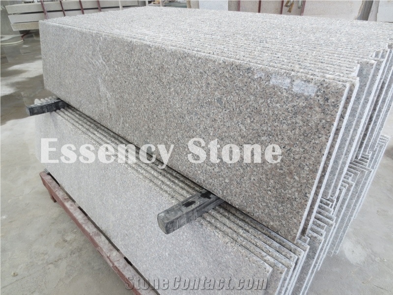 China G635 Rose Pink/Anxi Red Granite Step Stair with Round Edge