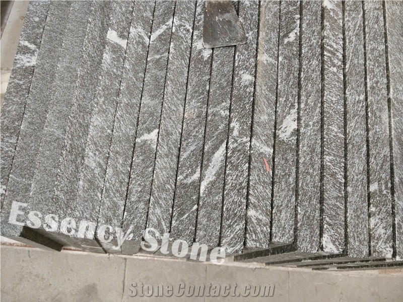 China Jet Mist Granite Polished,Mist Black Via Lactea Granite Tile & Slab,Kashmir Black Granite