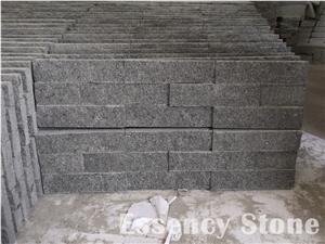 Cultured Natural Split Face Ledge Stone G654 Padang Dark Grey Granite Stacked Stone Veneer for Wall Cladding