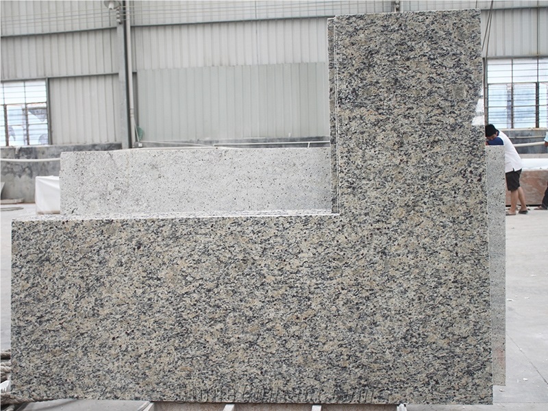 Giallo Santa Cecilia Granite Prefab Kitchen Countertop 96"X26",St Cecilia Light Granite