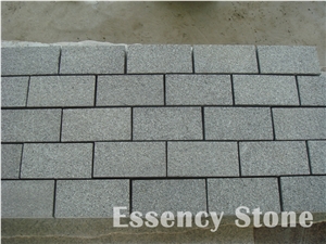 Granite Paving Stone G654 Dark Grey Granite Cube Paving Sets Flamed for Driveway and Walkway
