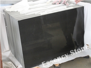 Mongolia Absolute Black Granite Tile Polished,China Double Black Granite