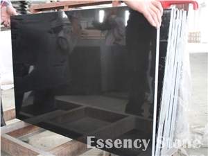 Mongolia Absolute Black Granite Tile Polished,China Double Black Granite