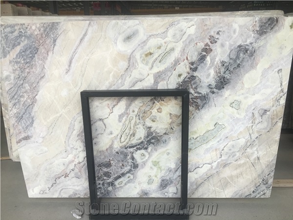 White Color Marble Slabs - Dream White