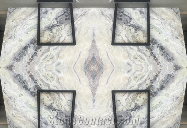 White Color Marble Slabs - Dream White