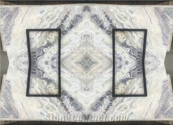 White Color Marble Slabs - Dream White