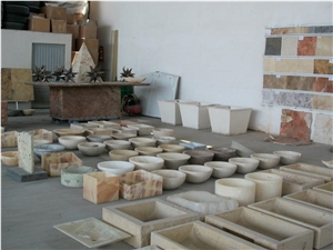 Natural Stone Wash Basins, Pedestal Sinks