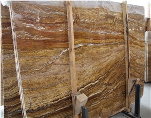 China Factory Price Francial Gold Wooden Marble Tile & Slab Red Dragon Polished Marble Tiles Big Slab