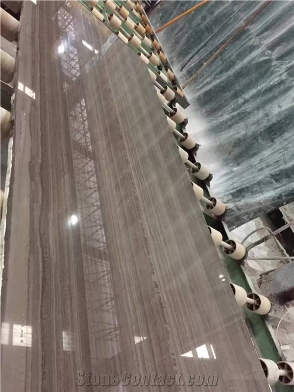 China Coffee Wood Vein Marble Slabs, China Brown Marble