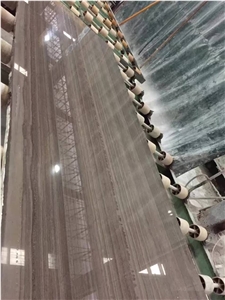 China Coffee Wood Vein Marble Slabs, China Brown Marble