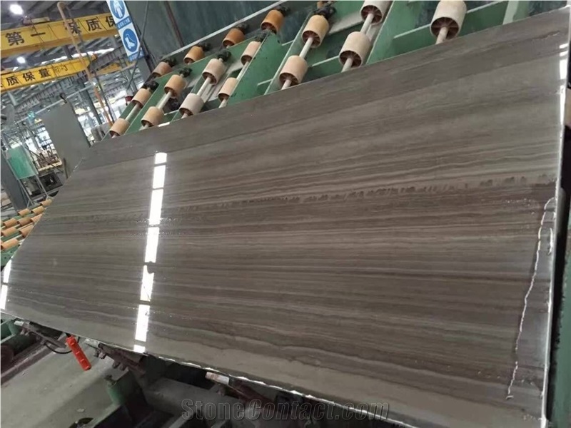 China Coffee Wood Vein Marble Slabs, China Brown Marble