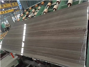 China Coffee Wood Vein Marble Slabs, China Brown Marble
