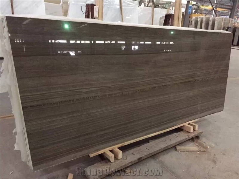China Coffee Wood Vein Marble Slabs, China Brown Marble