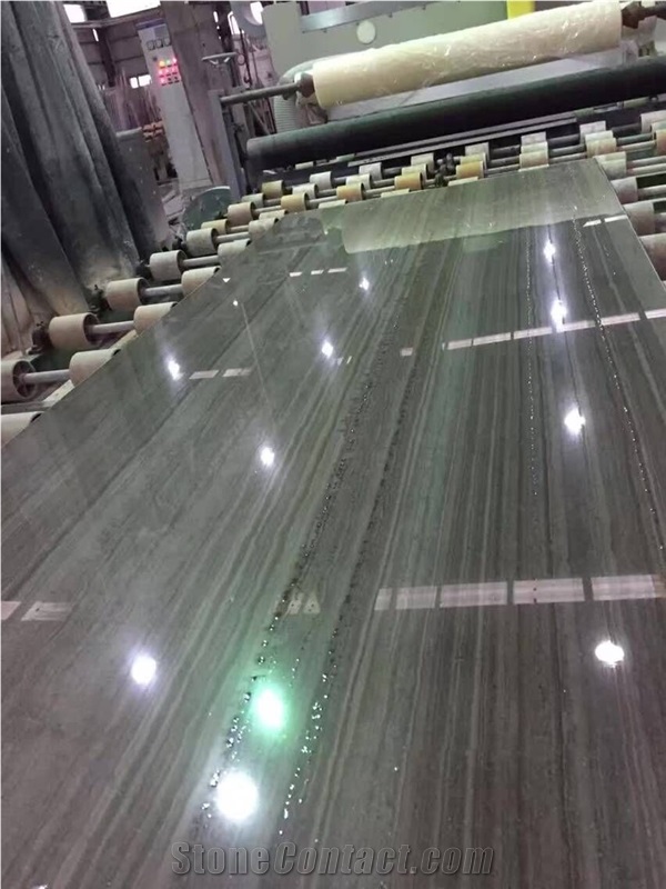 China Coffee Wood Vein Marble Slabs, China Brown Marble