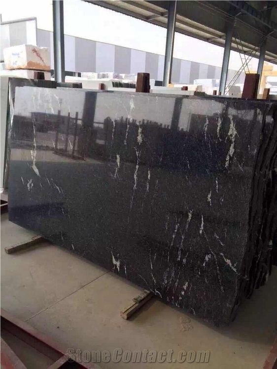 China Jet Mist,Nero Branco, Black Granite Tile & Slab