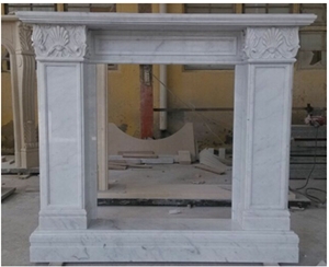 China Pure White Fireplace,China Hunan White Marble Fireplace, White Marble Carved Indoor Fireplace Mantel,Fire Hearth,Fireplace Surround, Fireplace Hearth, Handcarved Fireplace,Sculptured Fireplace