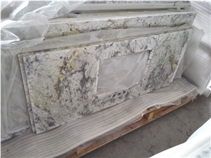 Kashmir Gold Granite, New Kashmir Gold Granite,Gold Granite, Indian Kashmir Gold Countertop, Bench Top, Kitchen Top, Work Top,Bar Top