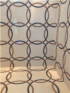 Water Jet Cladding,Water Jet Pattern, Natural Stone Mosaic, Medallion